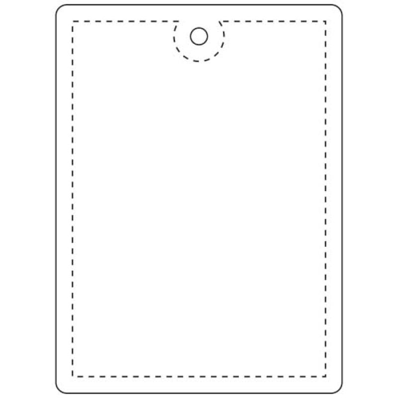 Colgante rectangular ligero de PVC reflectante, tamaño grande "RFX™ H-12"