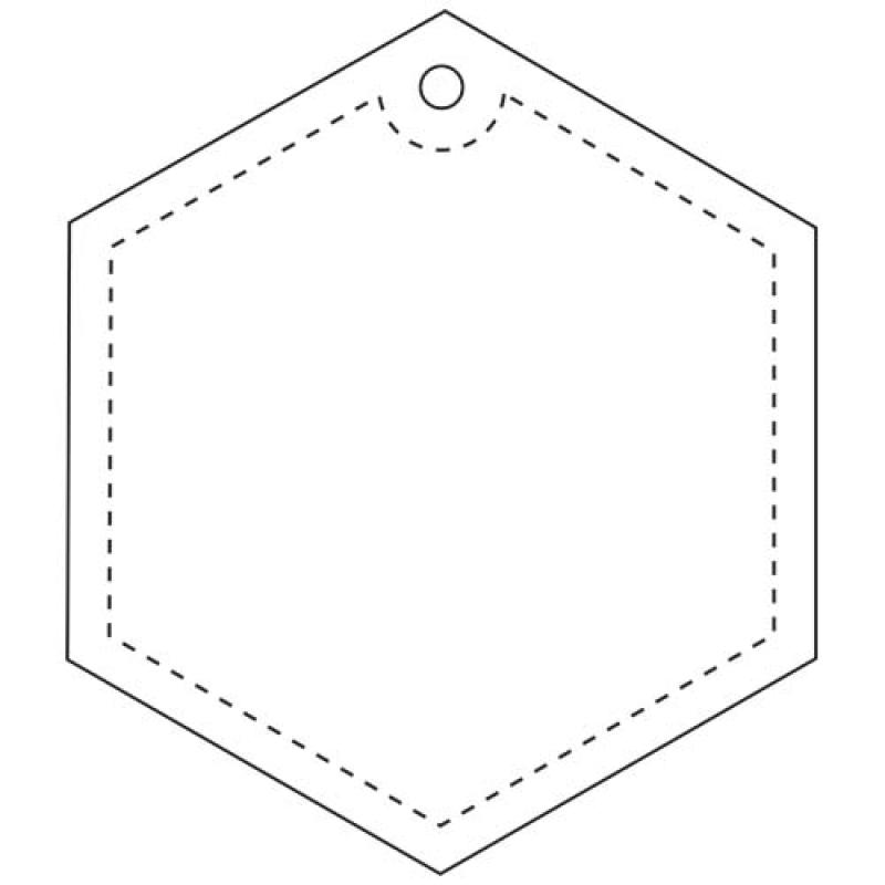 Colgante hexagonal ligero de PVC reflectante "RFX™ H-12"