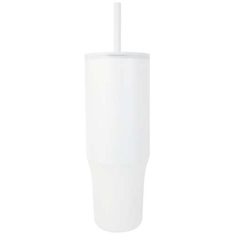 Vaso con aislamiento de 900 ml con certificado RCS y pajita de silicona "Brady"