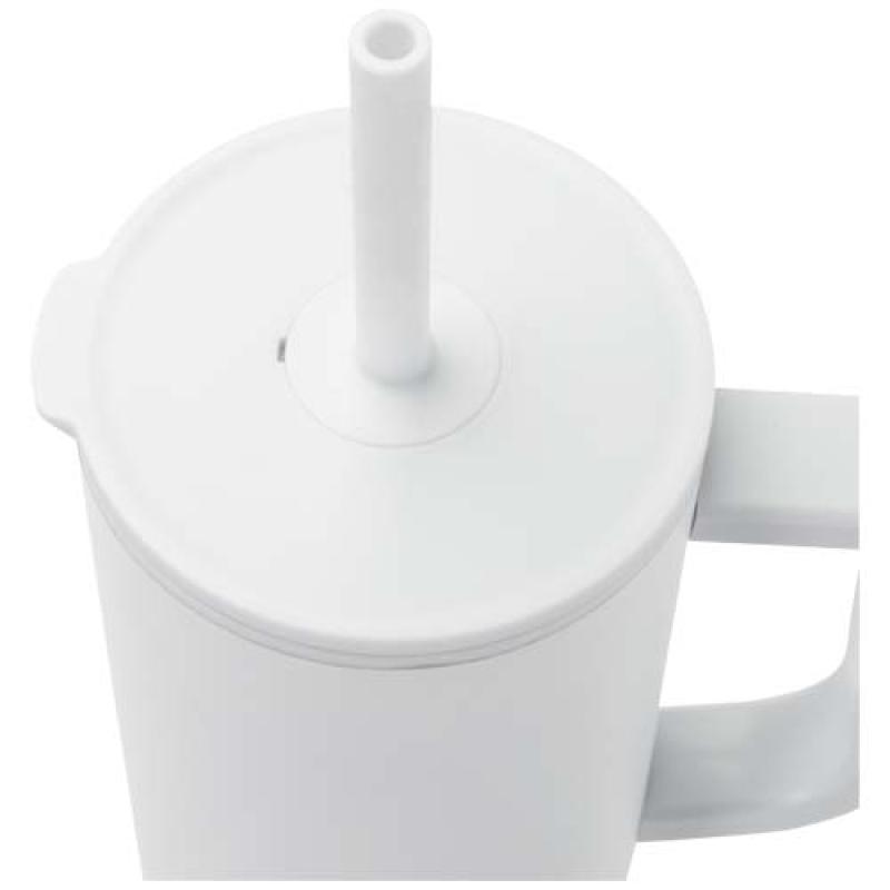 Vaso con aislamiento de 900 ml con certificado RCS y pajita de silicona "Brady"