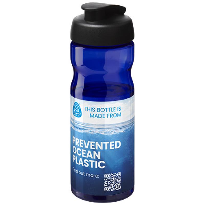 Bidón deportivo con tapa Flip de 650 ml H2O Active® "Eco Base"