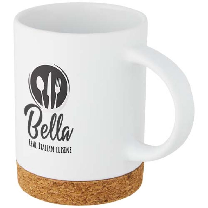 Taza de cerámica de 425 ml con base de corcho "Neiva"