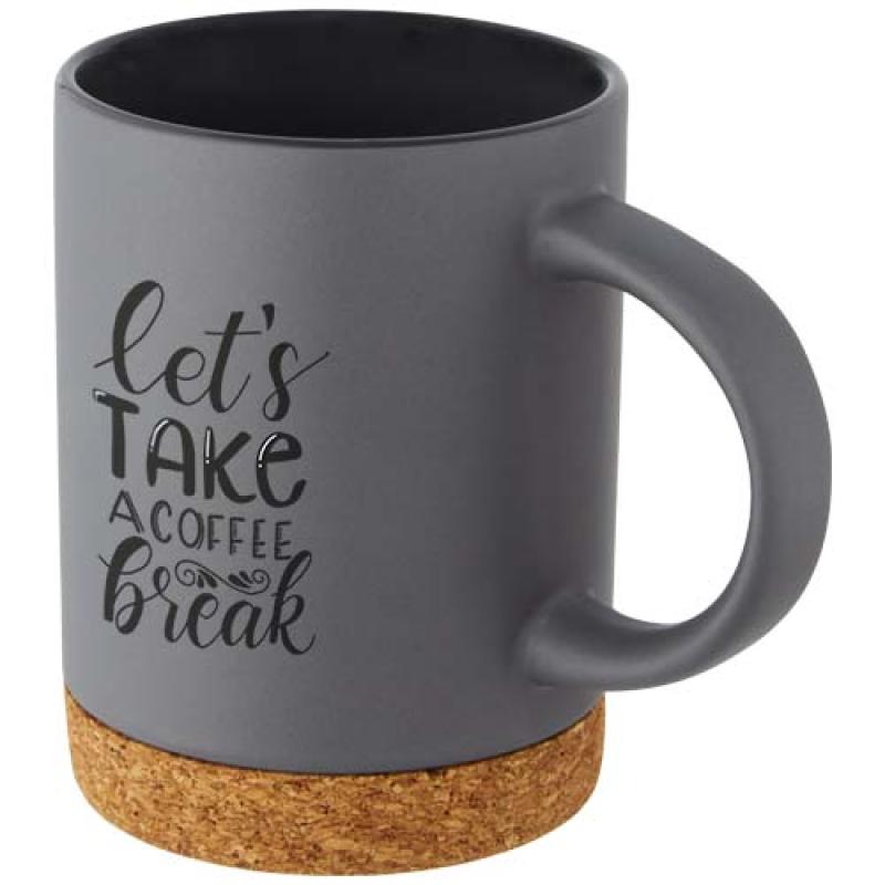 Taza de cerámica de 425 ml con base de corcho "Neiva"