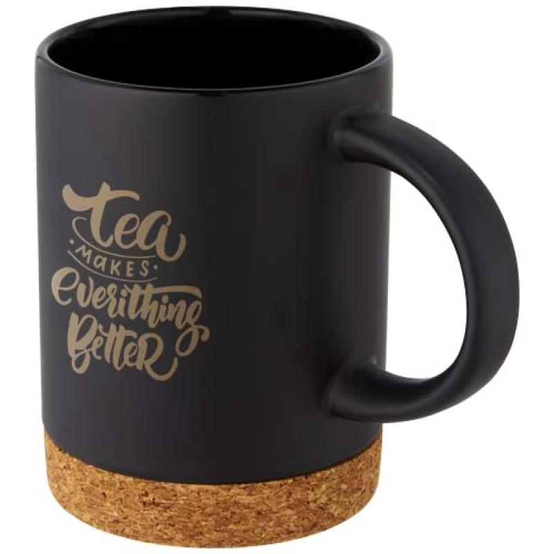 Taza de cerámica de 425 ml con base de corcho "Neiva"