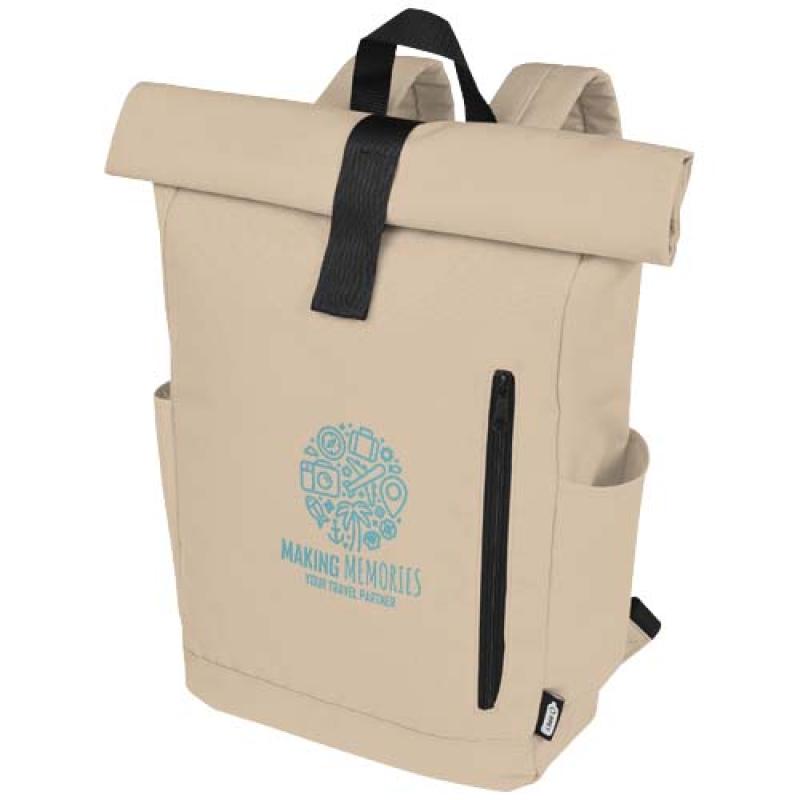 Mochila enrollable de 15,6" GRS RPET de 18 L "Byron"