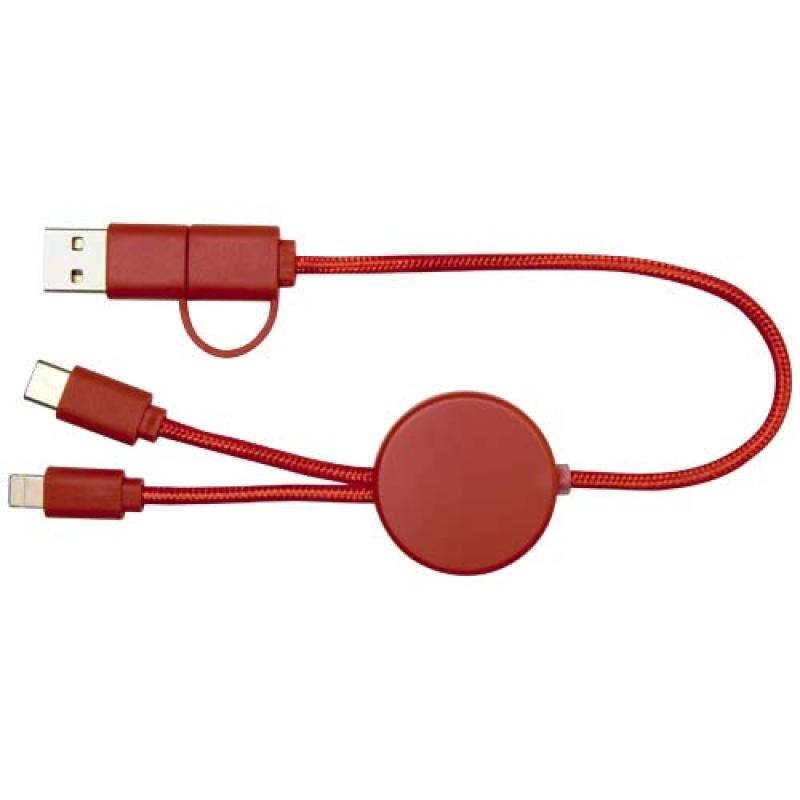 Cable 5 en 1 de plástico reciclado de 30 cm para sincronización de datos y carga rápida de 27 W "Citala"