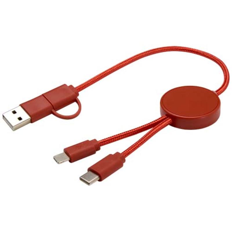 Cable 5 en 1 de plástico reciclado de 30 cm para sincronización de datos y carga rápida de 27 W "Citala"
