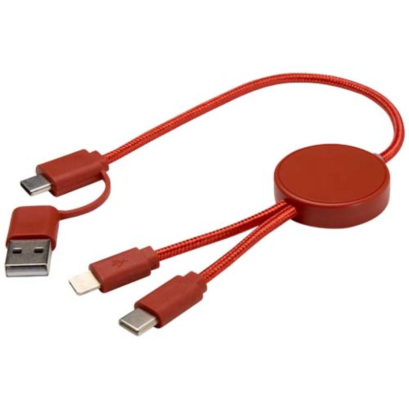 Cable 5 en 1 de plástico reciclado de 30 cm para sincronización de datos y carga rápida de 27 W "Citala"