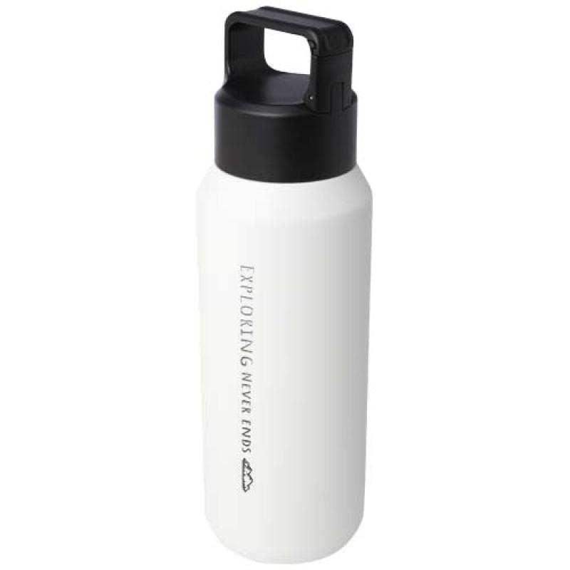 Botella de 600 ml con aislamiento al vacío de cobre en acero inoxidable reciclado con certificado RCS "Astra"