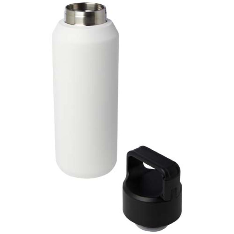 Botella de 600 ml con aislamiento al vacío de cobre en acero inoxidable reciclado con certificado RCS "Astra"