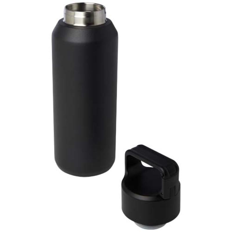 Botella de 600 ml con aislamiento al vacío de cobre en acero inoxidable reciclado con certificado RCS "Astra"