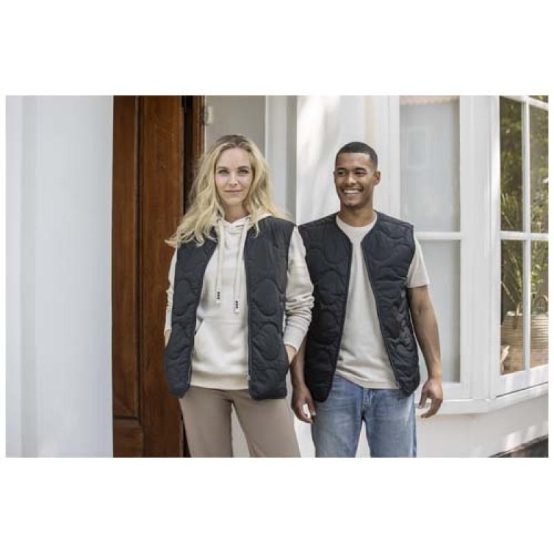 Chaleco acolchado unisex de material reciclado con certificado GRS "Quartz"
