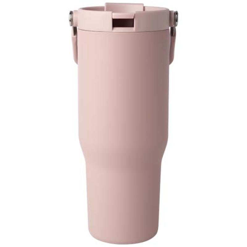 Vaso con aislamiento al vacío de cobre de acero inoxidable reciclado certificado RCS de 900 ml y con tapa de doble función "Bron