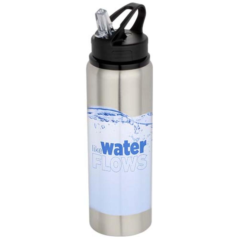 Botella de 800 ml de acero inoxidable reciclado con certificado RCS de una sola pared "Fitz"