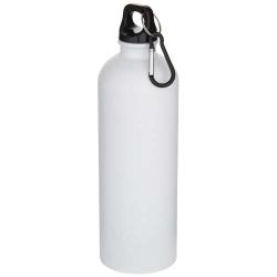 Botella de 750 ml de acero inoxidable mate reciclado con certificado RCS con mosquetón "Oregon"
