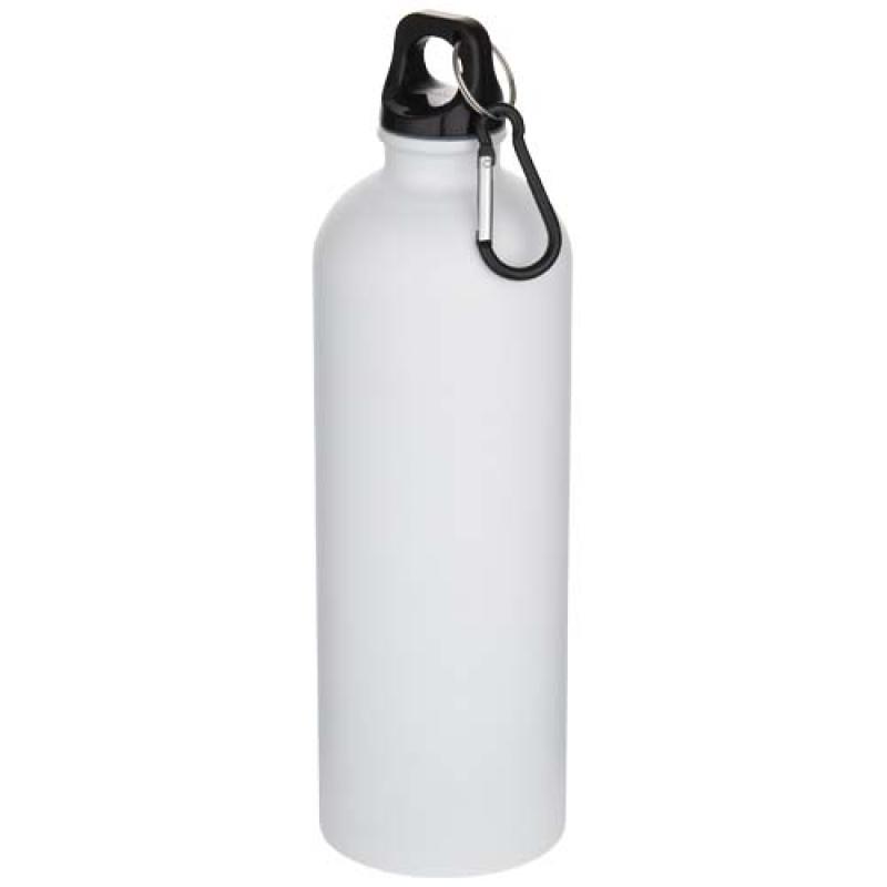 Botella de 750 ml de acero inoxidable mate reciclado con certificado RCS con mosquetón "Oregon"