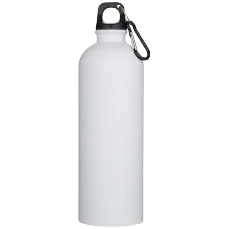 Botella de 750 ml de acero inoxidable mate reciclado con certificado RCS con mosquetón "Oregon"
