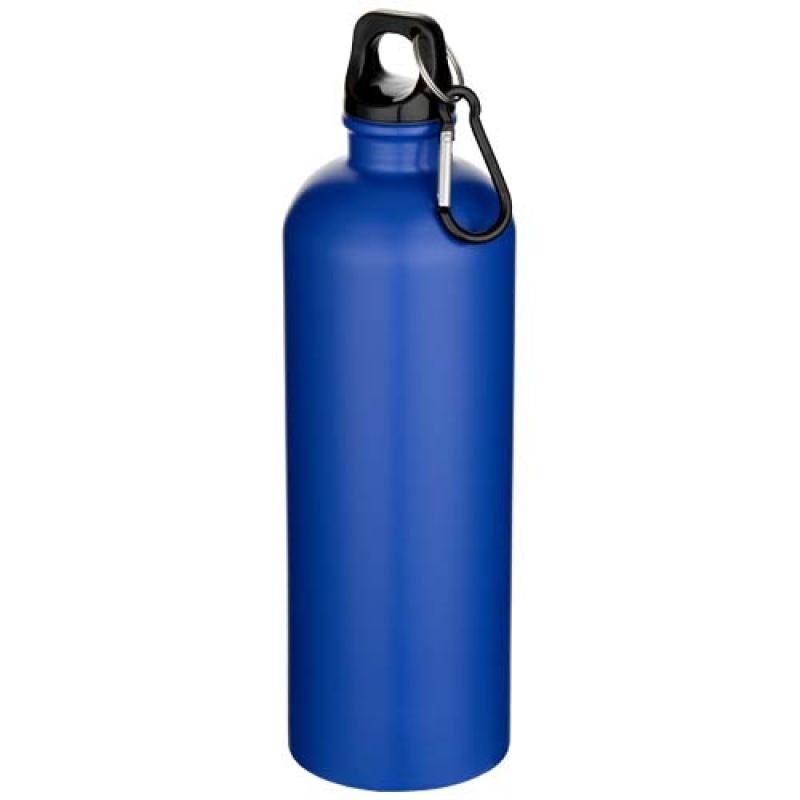 Botella de 750 ml de acero inoxidable mate reciclado con certificado RCS con mosquetón "Oregon"