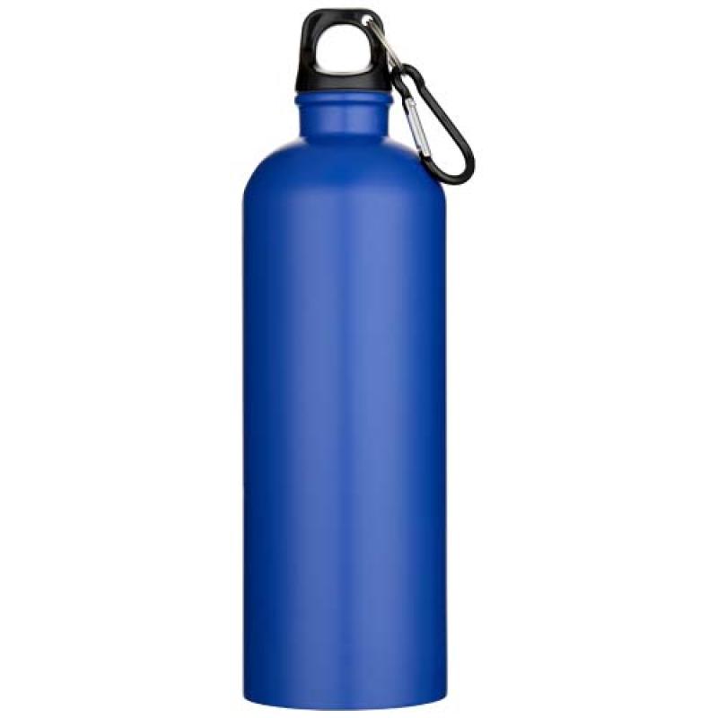 Botella de 750 ml de acero inoxidable mate reciclado con certificado RCS con mosquetón "Oregon"
