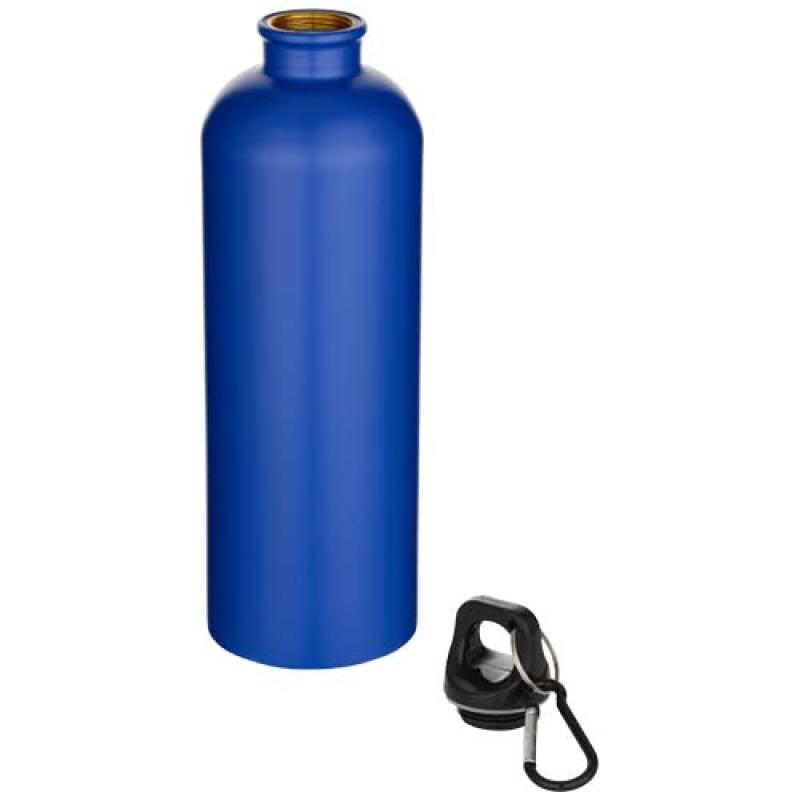 Botella de 750 ml de acero inoxidable mate reciclado con certificado RCS con mosquetón "Oregon"