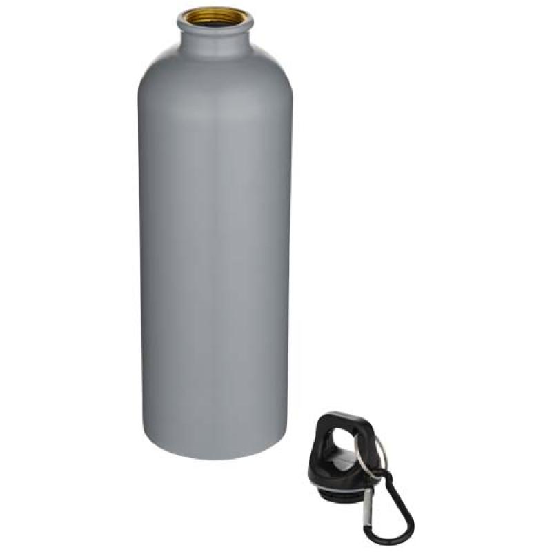 Botella de 750 ml de acero inoxidable mate reciclado con certificado RCS con mosquetón "Oregon"