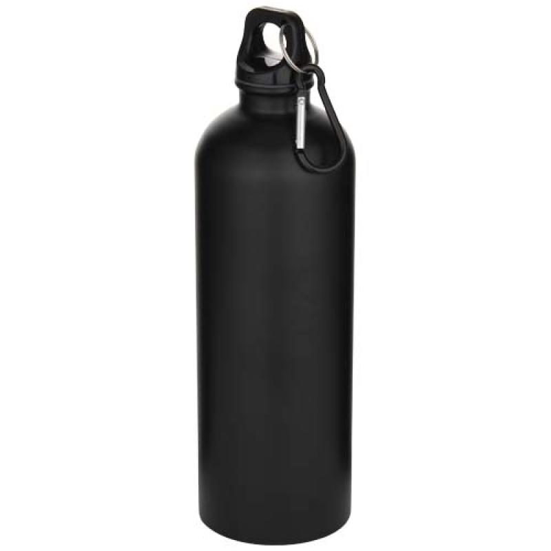 Botella de 750 ml de acero inoxidable mate reciclado con certificado RCS con mosquetón "Oregon"