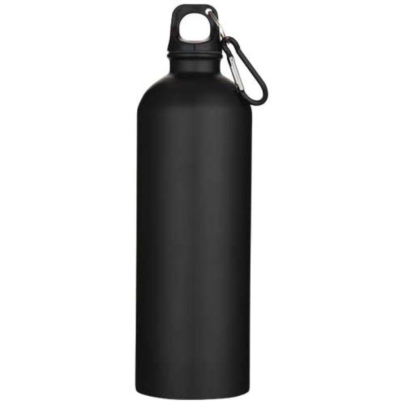Botella de 750 ml de acero inoxidable mate reciclado con certificado RCS con mosquetón "Oregon"