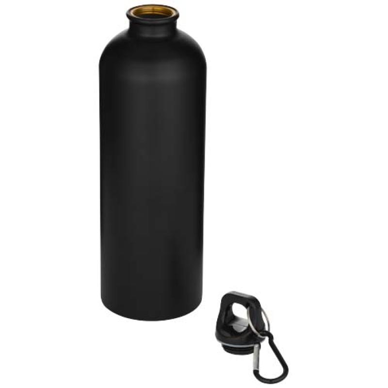 Botella de 750 ml de acero inoxidable mate reciclado con certificado RCS con mosquetón "Oregon"