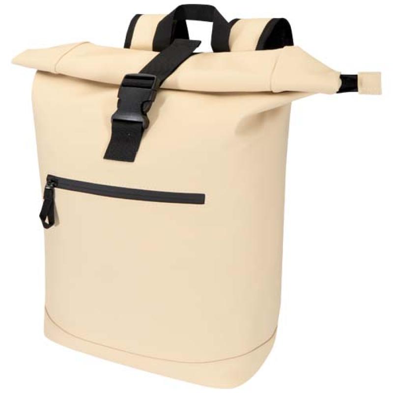 Mochila de 15" y 18 L con parte superior enrollable de material reciclado con certificado GRS "Resi Plus"