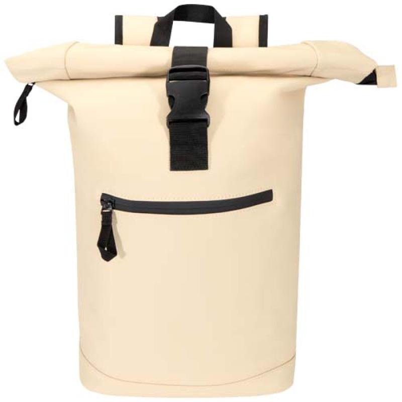 Mochila de 15" y 18 L con parte superior enrollable de material reciclado con certificado GRS "Resi Plus"