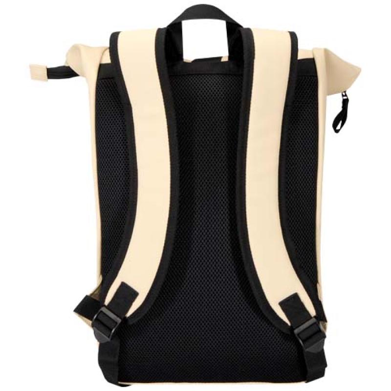 Mochila de 15" y 18 L con parte superior enrollable de material reciclado con certificado GRS "Resi Plus"