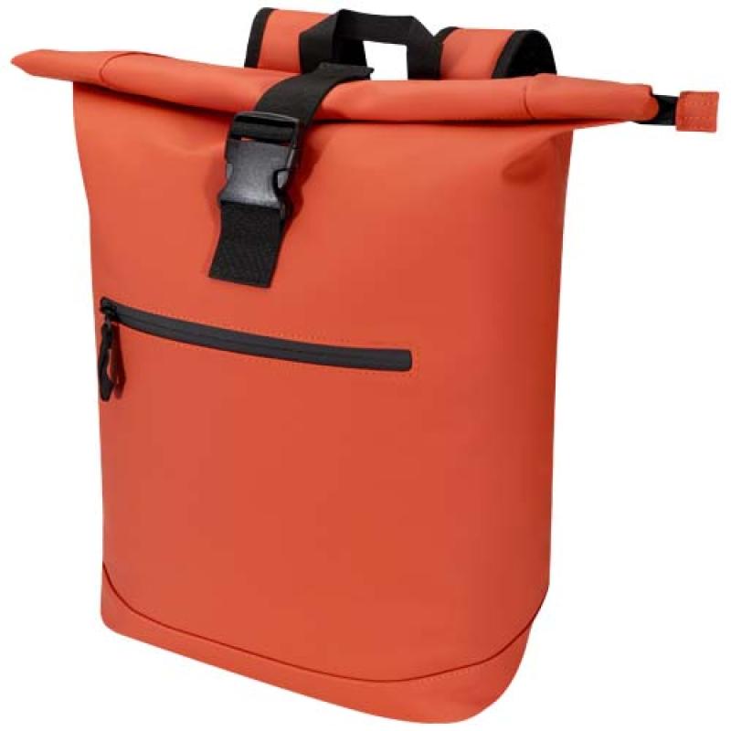 Mochila de 15" y 18 L con parte superior enrollable de material reciclado con certificado GRS "Resi Plus"