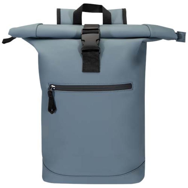 Mochila de 15" y 18 L con parte superior enrollable de material reciclado con certificado GRS "Resi Plus"