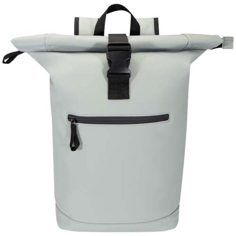 Mochila de 15" y 18 L con parte superior enrollable de material reciclado con certificado GRS "Resi Plus"