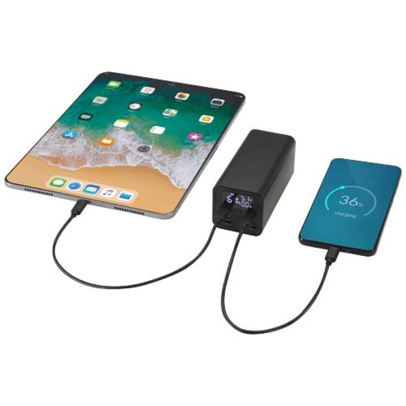 Batería externa para portátil de aluminio reciclado de 20 000 mAh y 70 W "Acamar"
