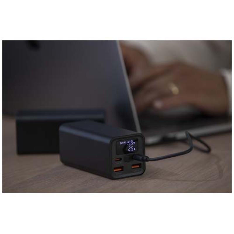 Batería externa para portátil de aluminio reciclado de 20 000 mAh y 70 W "Acamar"