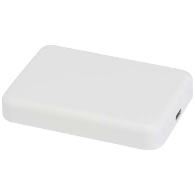 Batería externa inalámbrica magnética de 5000 mAh y 15 W con PD de 20 W fabricada con plástico reciclado "Acrab"