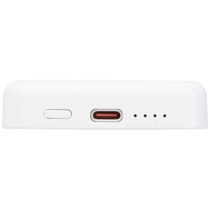 Batería externa inalámbrica magnética de 5000 mAh y 15 W con PD de 20 W fabricada con plástico reciclado "Acrab"