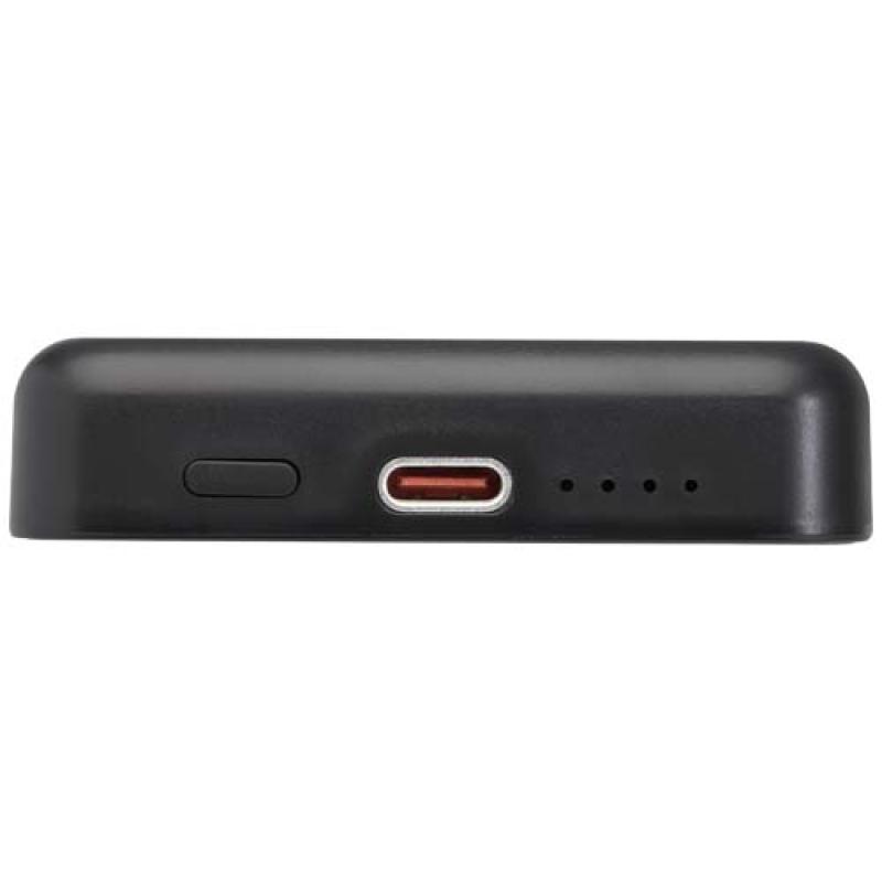 Batería externa inalámbrica magnética de 5000 mAh y 15 W con PD de 20 W fabricada con plástico reciclado "Acrab"