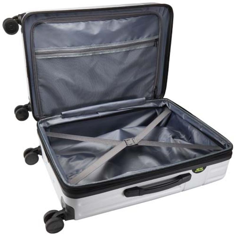 Mochila de cabina ampliable de 24" y 70 L de material reciclado con ruedas y certificado GRS "Rover"