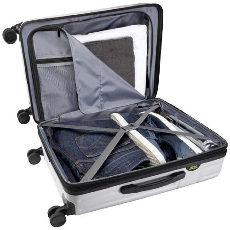 Mochila de cabina ampliable de 24" y 70 L de material reciclado con ruedas y certificado GRS "Rover"