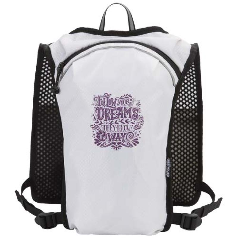Chaleco de running de material reciclado con certificado GRS y mochila de hidratación de 5 L "Nomad"