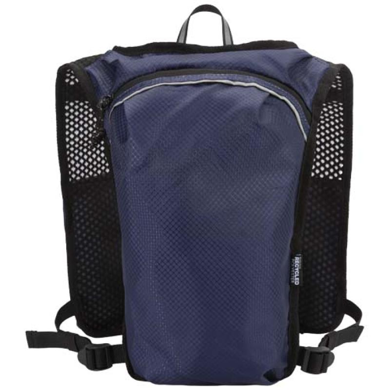 Chaleco de running de material reciclado con certificado GRS y mochila de hidratación de 5 L "Nomad"