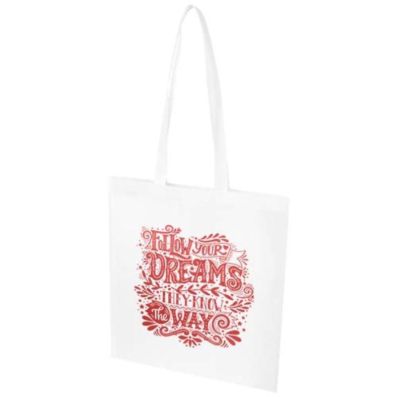 Bolsa Tote de 6 l para convenciones de material no tejido reciclado con certificado GRS "EcoSeal"