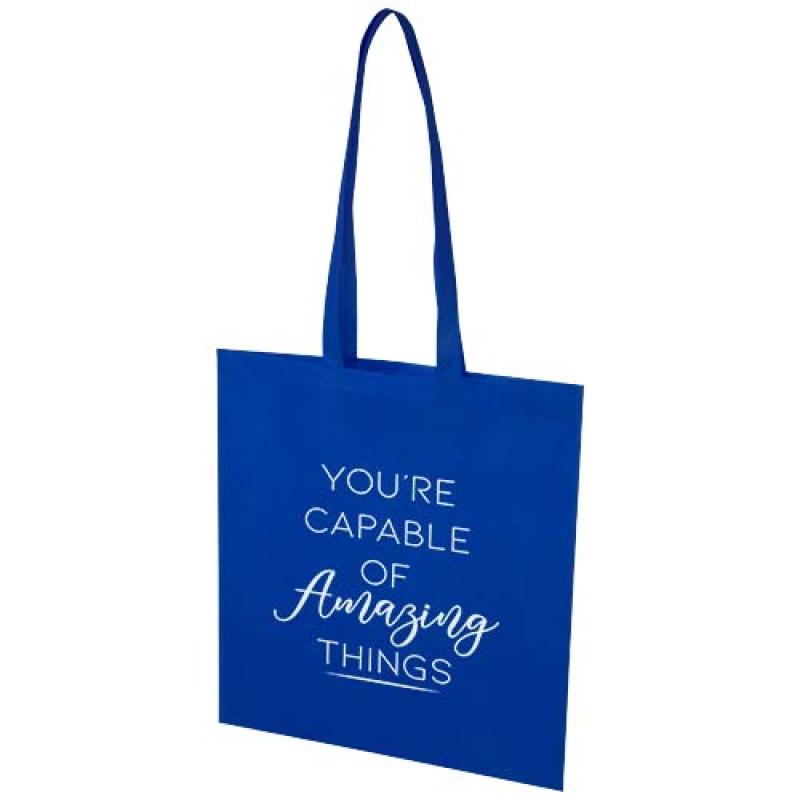 Bolsa Tote de 6 l para convenciones de material no tejido reciclado con certificado GRS "EcoSeal"