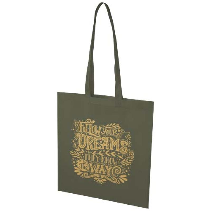 Bolsa Tote de 6 l para convenciones de material no tejido reciclado con certificado GRS "EcoSeal"