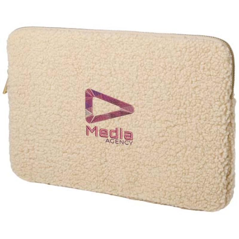 Funda para portátil de 13" y 2 L de sherpa reciclado con certificado GRS "Bear"