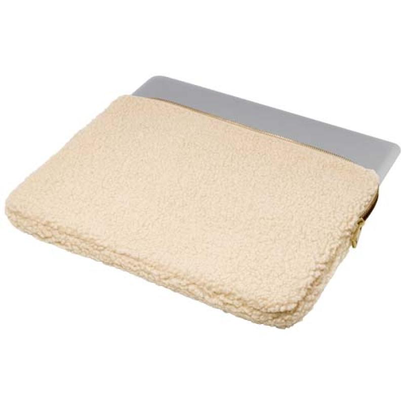Funda para portátil de 13" y 2 L de sherpa reciclado con certificado GRS "Bear"