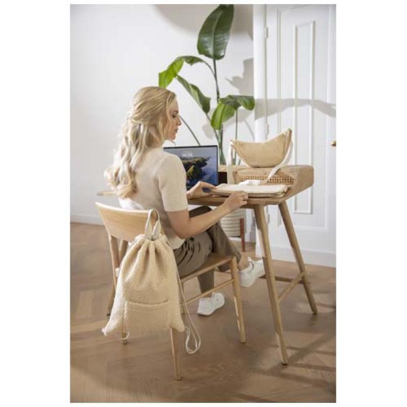 Funda para portátil de 13" y 2 L de sherpa reciclado con certificado GRS "Bear"