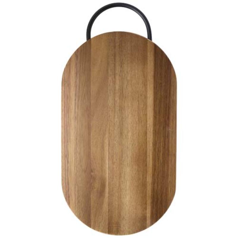 Tabla de cortar de madera de acacia con cuchillo para pan "Prestige"